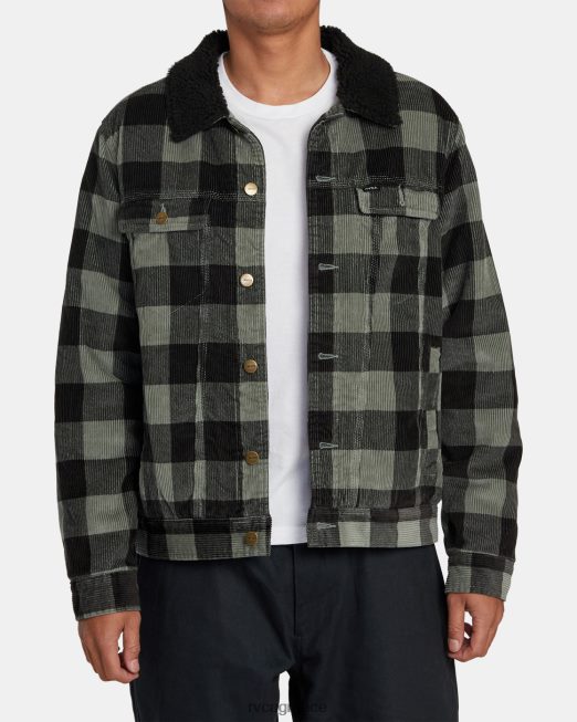 R422N8517 κοτλέ waylon trucker jacket RVCA άνδρες αλοή είδη ένδυσης
