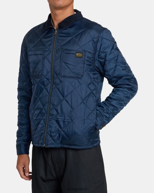 R422N8561 αναστρέψιμο φανελάκι dayshift RVCA άνδρες ΠΟΛΕΜΙΚΟ ΝΑΥΤΙΚΟ είδη ένδυσης