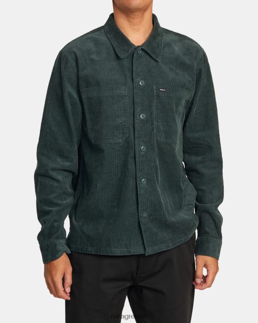 R422N8568 αμερικάνικο κοτλέ παντελόνι RVCA άνδρες κυνηγός πράσινος είδη ένδυσης