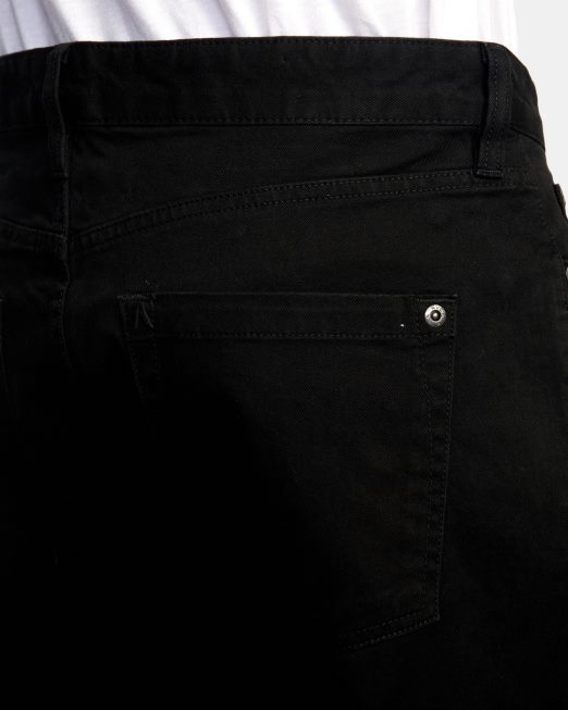 R422N8405 στιλέτα twill slim fit παντελόνι RVCA άνδρες μαύρος είδη ένδυσης