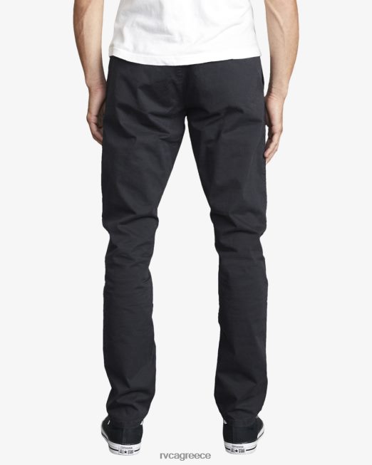 R422N8470 στιλέτα chino chinos RVCA άνδρες μαύρος είδη ένδυσης