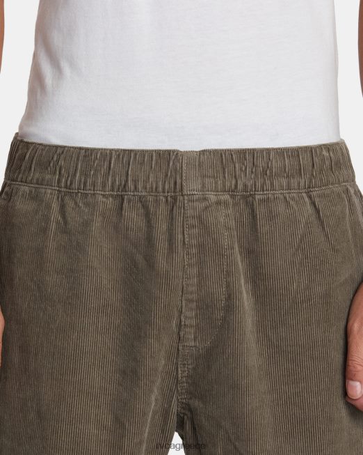 R422N8538 americana ελαστικό παντελόνι με κορδόνι μέσης RVCA άνδρες μανιτάρι είδη ένδυσης