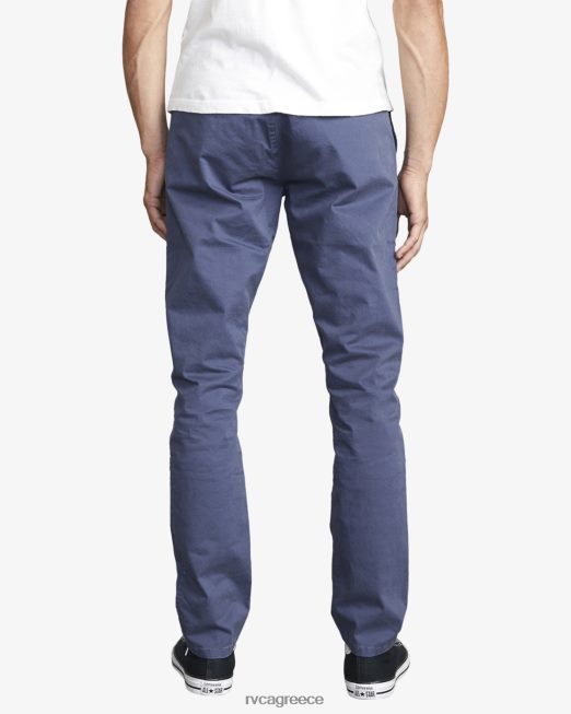 R422N8555 στιλέτα chino chinos RVCA άνδρες κυκλοθυμικό μπλε είδη ένδυσης