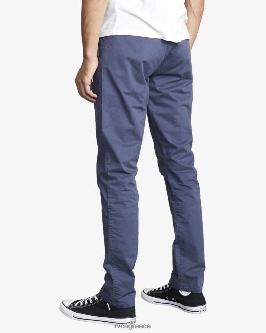 R422N8555 στιλέτα chino chinos RVCA άνδρες κυκλοθυμικό μπλε είδη ένδυσης