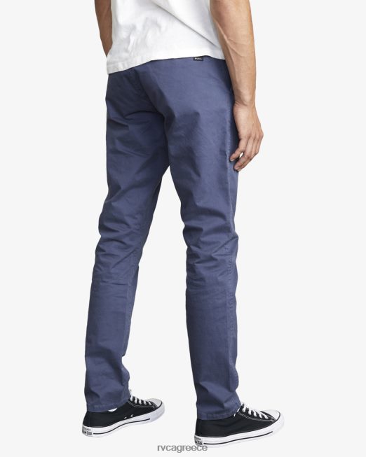 R422N8555 στιλέτα chino chinos RVCA άνδρες κυκλοθυμικό μπλε είδη ένδυσης