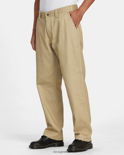 R422N8563 αμερικάνικα chinos RVCA άνδρες χακί είδη ένδυσης