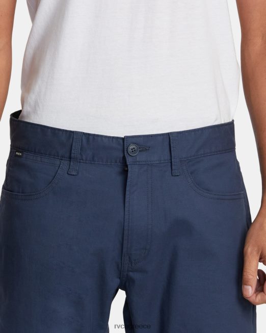 R422N8579 τεχνικό παντελόνι για το Σαββατοκύριακο RVCA άνδρες κυκλοθυμικό μπλε είδη ένδυσης