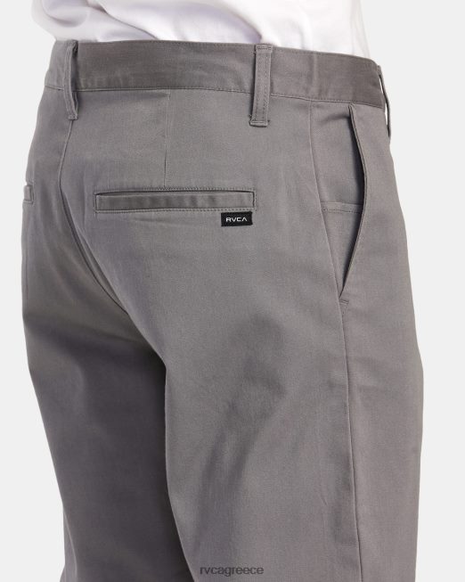 R422N8695 Σαββατοκύριακο stretch chino παντελόνι RVCA άνδρες καπνός είδη ένδυσης