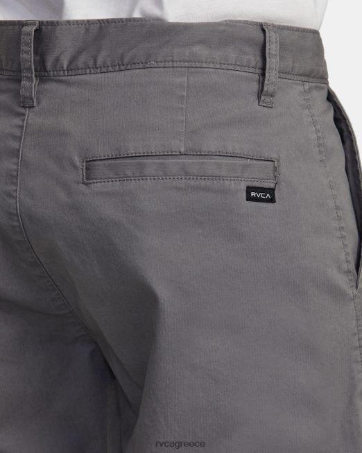 R422N8765 στιλέτα twill slim fit παντελόνι RVCA άνδρες καπνός είδη ένδυσης