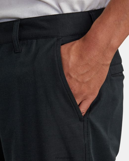 R422N8951 πίσω στα tech chinos RVCA άνδρες μαύρος είδη ένδυσης