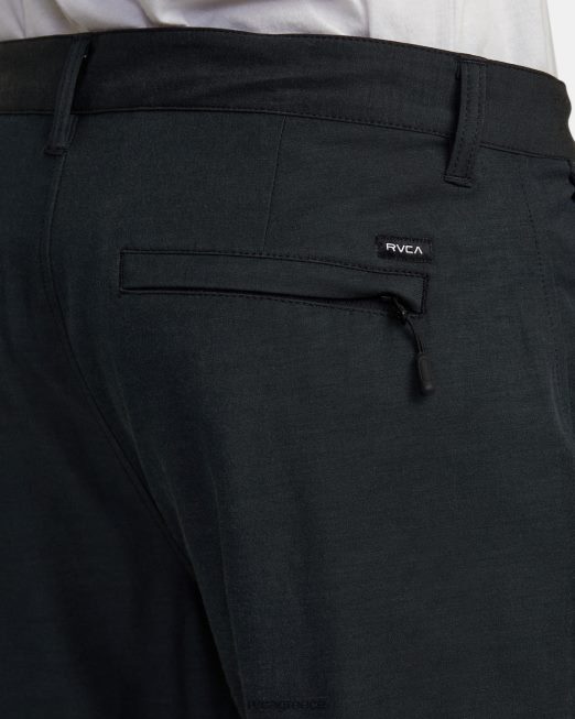 R422N8951 πίσω στα tech chinos RVCA άνδρες μαύρος είδη ένδυσης