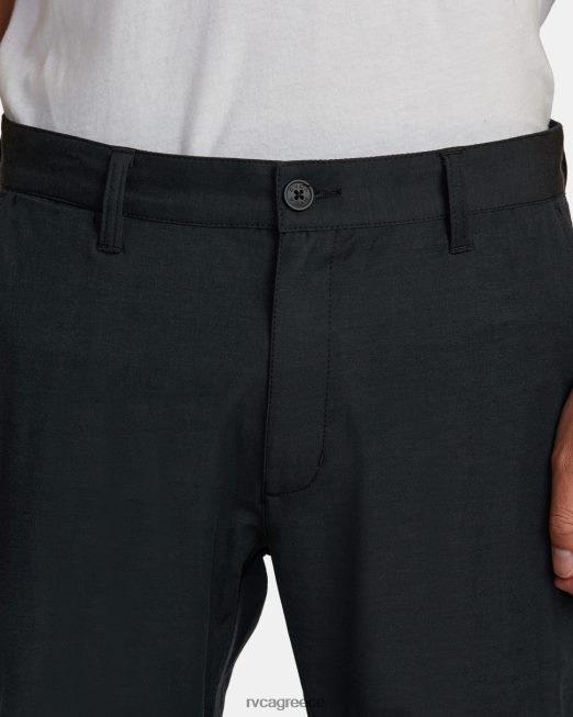 R422N8951 πίσω στα tech chinos RVCA άνδρες μαύρος είδη ένδυσης