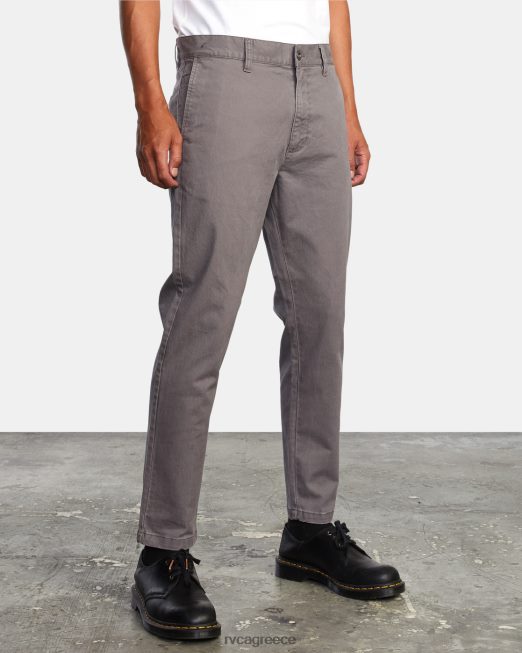 R422N8981 παντελόνι hitcher RVCA άνδρες καπνός είδη ένδυσης