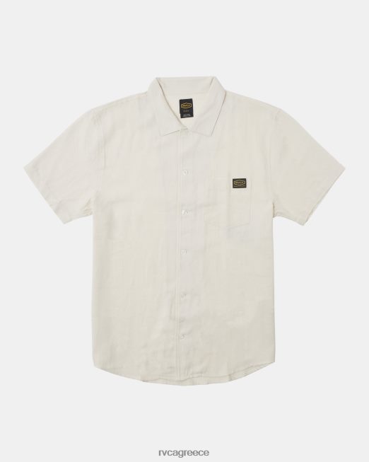R422N812 κοντομάνικο πουκάμισο ημέρας συλλογής ύφεσης RVCA άνδρες ασημί χλωρίνη είδη ένδυσης