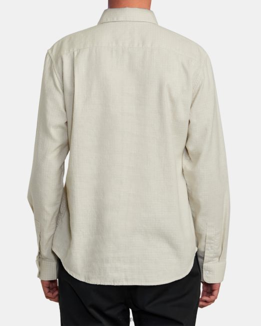 R422N8353 υψηλής ποιότητας μακρυμάνικο πουκάμισο RVCA άνδρες φυσικός είδη ένδυσης