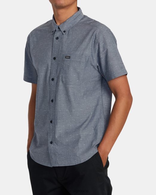 R422N8924 αυτό θα κάνει dobby πουκάμισο με κουμπιά RVCA άνδρες κυκλοθυμικό μπλε είδη ένδυσης