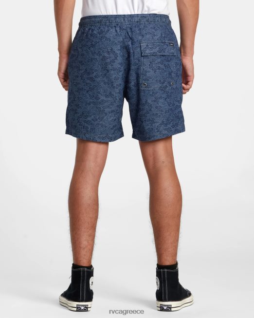 R422N8100 δράκος δράκος 17 ελαστικό σορτς RVCA άνδρες μπλε είδη ένδυσης