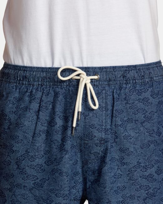 R422N8100 δράκος δράκος 17 ελαστικό σορτς RVCA άνδρες μπλε είδη ένδυσης