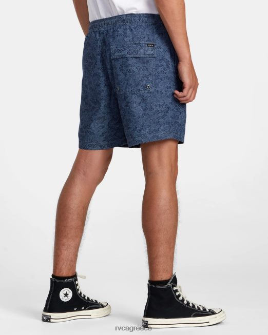 R422N8100 δράκος δράκος 17 ελαστικό σορτς RVCA άνδρες μπλε είδη ένδυσης