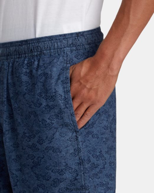 R422N8100 δράκος δράκος 17 ελαστικό σορτς RVCA άνδρες μπλε είδη ένδυσης