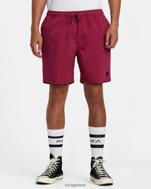 R422N81056 σορτς περιπάτου με ελαστική μέση escape 17 RVCA άνδρες τριαντάφυλλο κάκτου είδη ένδυσης