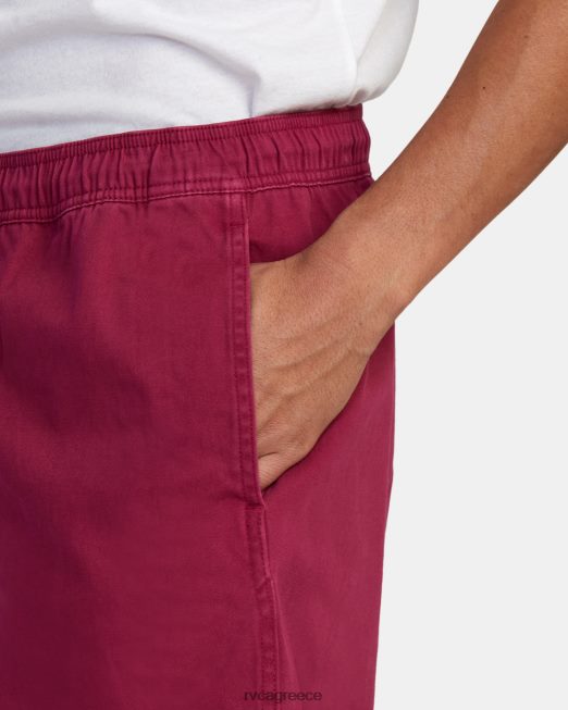 R422N81056 σορτς περιπάτου με ελαστική μέση escape 17 RVCA άνδρες τριαντάφυλλο κάκτου είδη ένδυσης