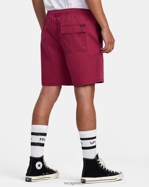 R422N81056 σορτς περιπάτου με ελαστική μέση escape 17 RVCA άνδρες τριαντάφυλλο κάκτου είδη ένδυσης
