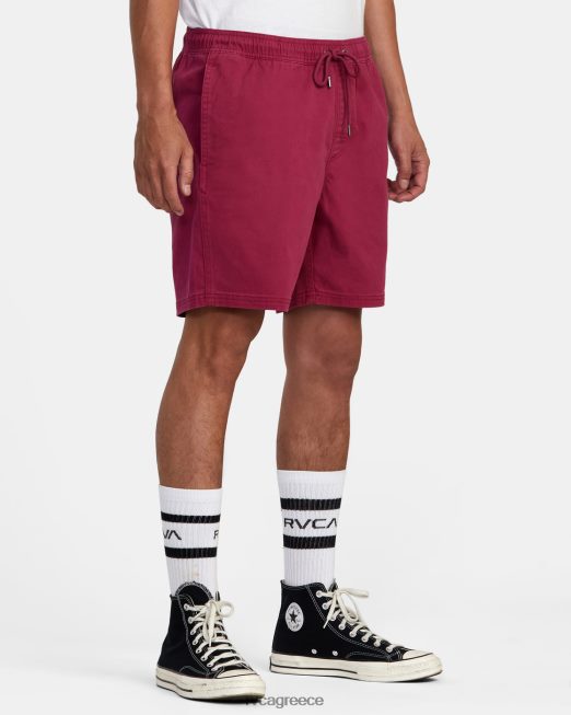 R422N81056 σορτς περιπάτου με ελαστική μέση escape 17 RVCA άνδρες τριαντάφυλλο κάκτου είδη ένδυσης