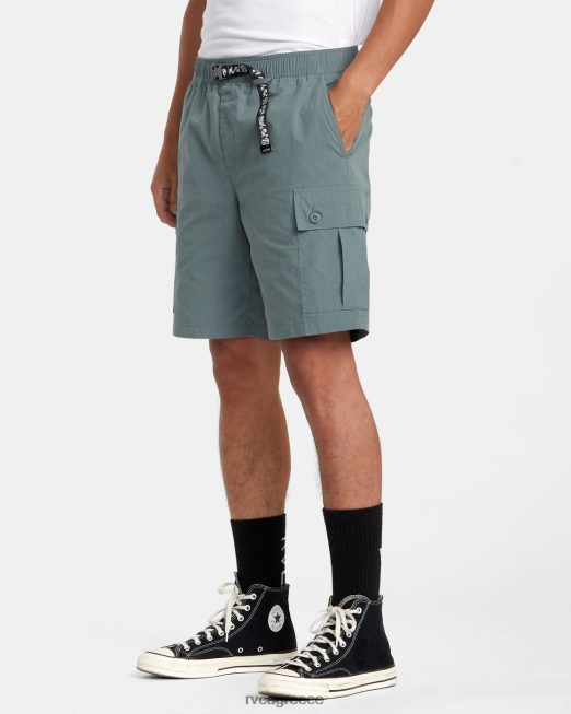 R422N8105 αστική χρησιμότητα 18 ελαστικό σορτς RVCA άνδρες πράσινο βάλσαμο είδη ένδυσης