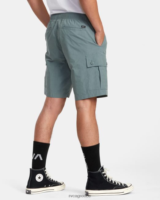 R422N8105 αστική χρησιμότητα 18 ελαστικό σορτς RVCA άνδρες πράσινο βάλσαμο είδη ένδυσης