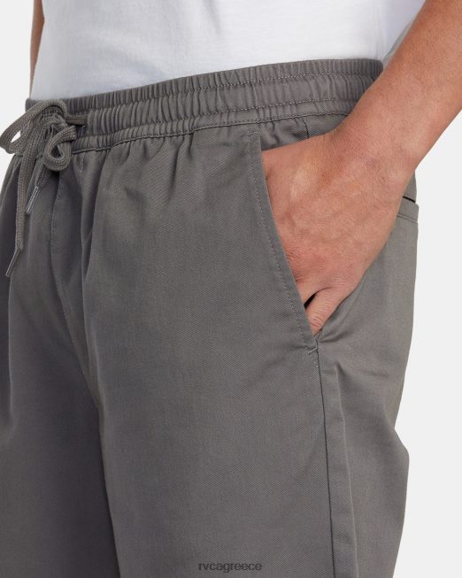 R422N8195 σαββατοκύριακο ελαστικό σορτς μέσης RVCA άνδρες καπνός είδη ένδυσης