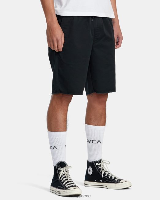 R422N8212 σαββατοκύριακο ελαστικό σορτς μέσης RVCA άνδρες μαύρος είδη ένδυσης