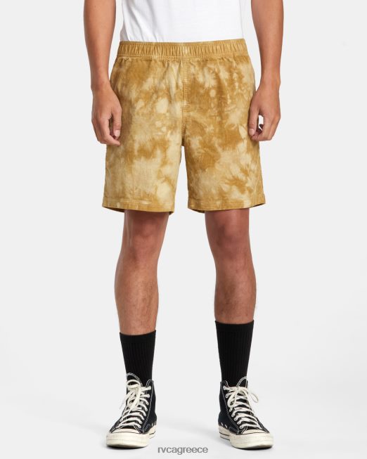 R422N8251 civic λευκασμένο σορτς 18 ελαστικό RVCA άνδρες καραμέλα βουτύρου είδη ένδυσης