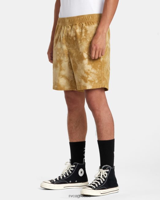 R422N8251 civic λευκασμένο σορτς 18 ελαστικό RVCA άνδρες καραμέλα βουτύρου είδη ένδυσης