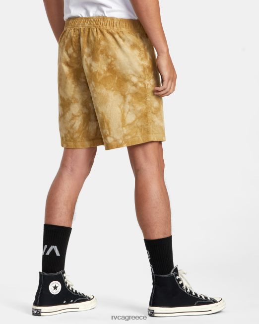 R422N8251 civic λευκασμένο σορτς 18 ελαστικό RVCA άνδρες καραμέλα βουτύρου είδη ένδυσης