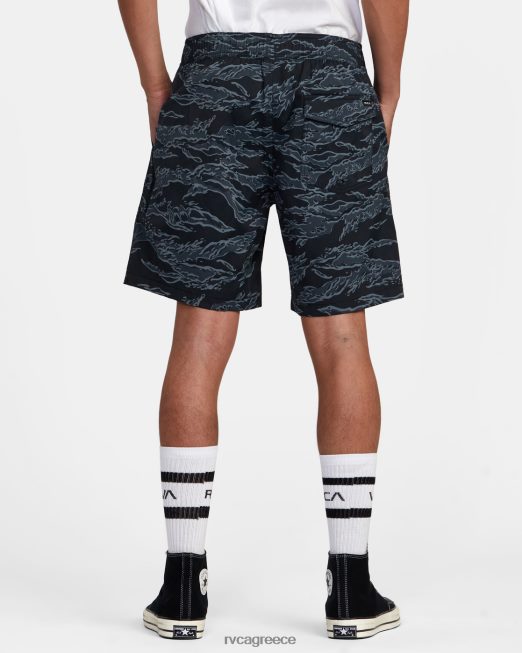 R422N8312 Civic υβριδικά boardshort RVCA άνδρες μαύρο camo είδη ένδυσης
