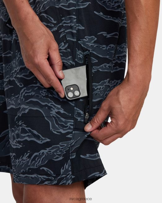 R422N8312 Civic υβριδικά boardshort RVCA άνδρες μαύρο camo είδη ένδυσης