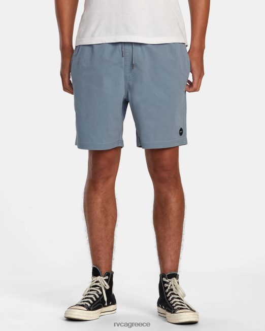 R422N8389 σορτς περιπάτου με ελαστική μέση escape 17 RVCA άνδρες βιομηχανικό μπλε είδη ένδυσης