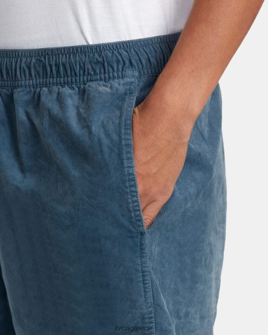 R422N860 κοτλέ σορτς escape ελαστική μέση 17 RVCA άνδρες γαλάζιο της πάπιας είδη ένδυσης