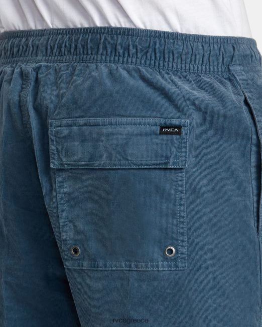 R422N860 κοτλέ σορτς escape ελαστική μέση 17 RVCA άνδρες γαλάζιο της πάπιας είδη ένδυσης