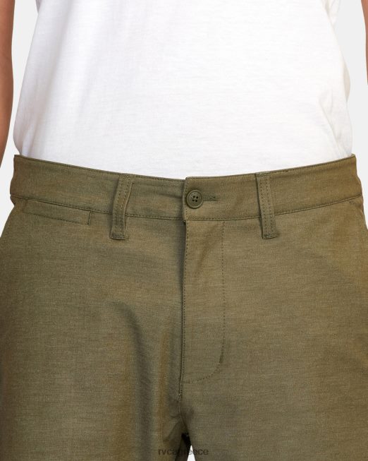 R422N8634 πίσω σε υβριδικά σορτς 19 RVCA άνδρες ελιά είδη ένδυσης