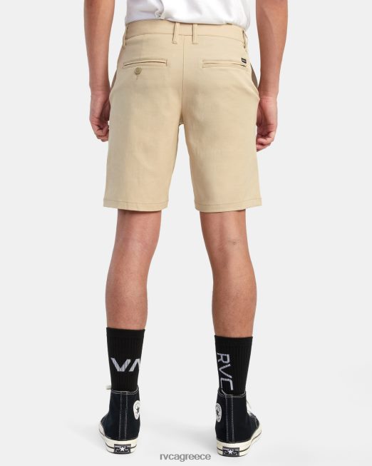 R422N8649 πίσω σε υβριδικά σορτς 19 RVCA άνδρες χακί είδη ένδυσης
