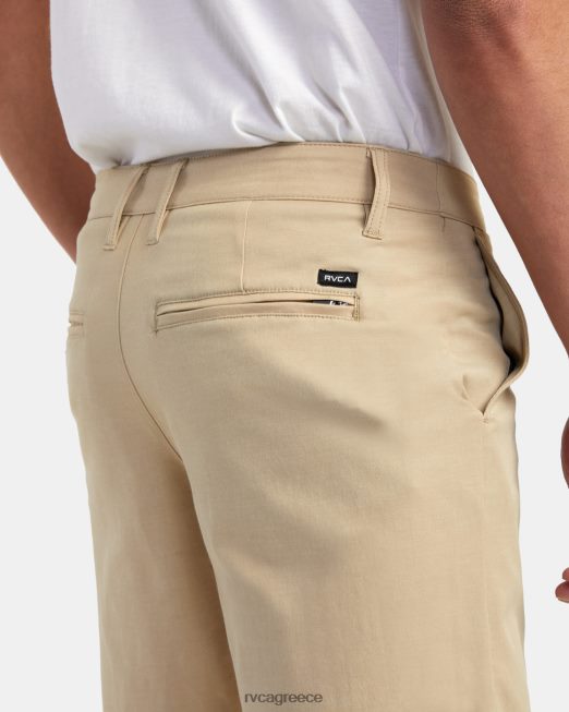 R422N8649 πίσω σε υβριδικά σορτς 19 RVCA άνδρες χακί είδη ένδυσης