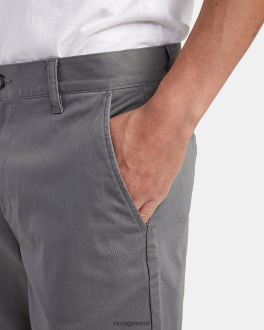 R422N8671 Σορτς chino stretch για το Σαββατοκύριακο 20 RVCA άνδρες καπνός είδη ένδυσης