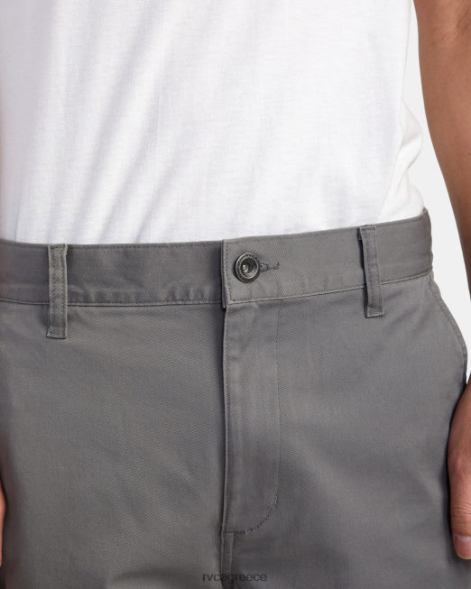 R422N8671 Σορτς chino stretch για το Σαββατοκύριακο 20 RVCA άνδρες καπνός είδη ένδυσης