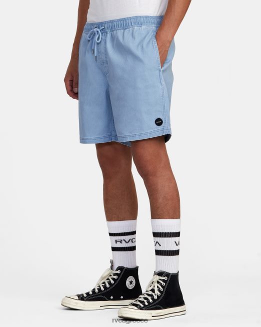R422N8690 σορτς περιπάτου με ελαστική μέση escape 17 RVCA άνδρες deja blue είδη ένδυσης