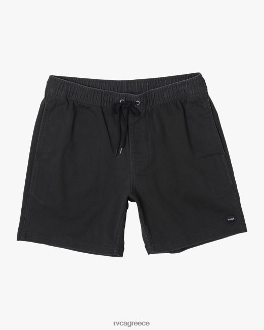 R422N8691 σορτς περιπάτου με ελαστική μέση escape 17 RVCA άνδρες μαύρος είδη ένδυσης