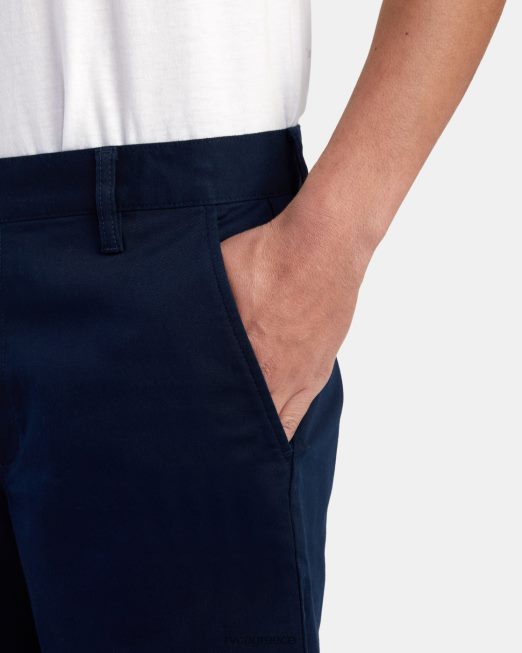 R422N8720 Σορτς chino stretch για το Σαββατοκύριακο 20 RVCA άνδρες ναυτικό ναυτικό είδη ένδυσης