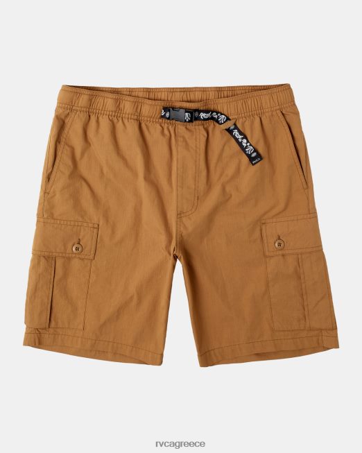 R422N874 αστική χρησιμότητα 18 ελαστικό σορτς RVCA άνδρες καμήλα είδη ένδυσης