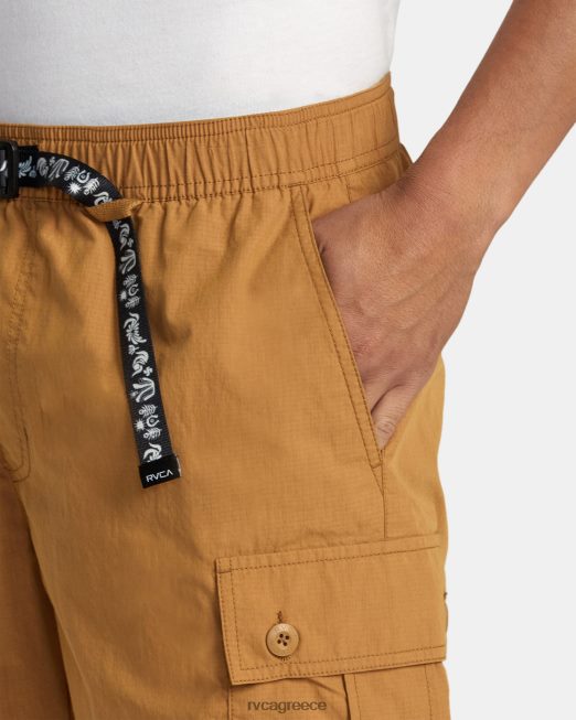 R422N874 αστική χρησιμότητα 18 ελαστικό σορτς RVCA άνδρες καμήλα είδη ένδυσης